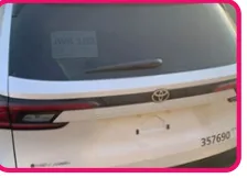 Vehicle with missing rear plate — LPR cannot read what isn't there